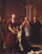 Jozef Simmler Queen Jadwiga's Oath. oil on canvas